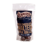 Lehman's Chocolate Malted Milk Balls, Milk Chocolate Coated Candy, 3 Pack of 8 oz Resealable Bags