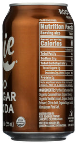 Nixie Organic Zero Sugar Soda, Root Beer, 0 Sugar, 0 Calories, Healthy Soda Pop, Non-GMO, Caffeine Free, 12oz Can (1 Count)