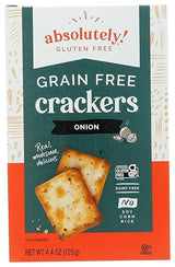 Absolutely Gluten Free Toasted Onion Crackers (Pack of 3)