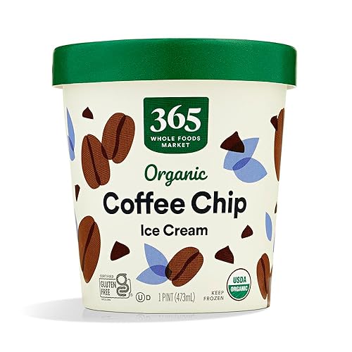 365 by Whole Foods Market, Organic Coffee Chip Ice Cream, 1 pint