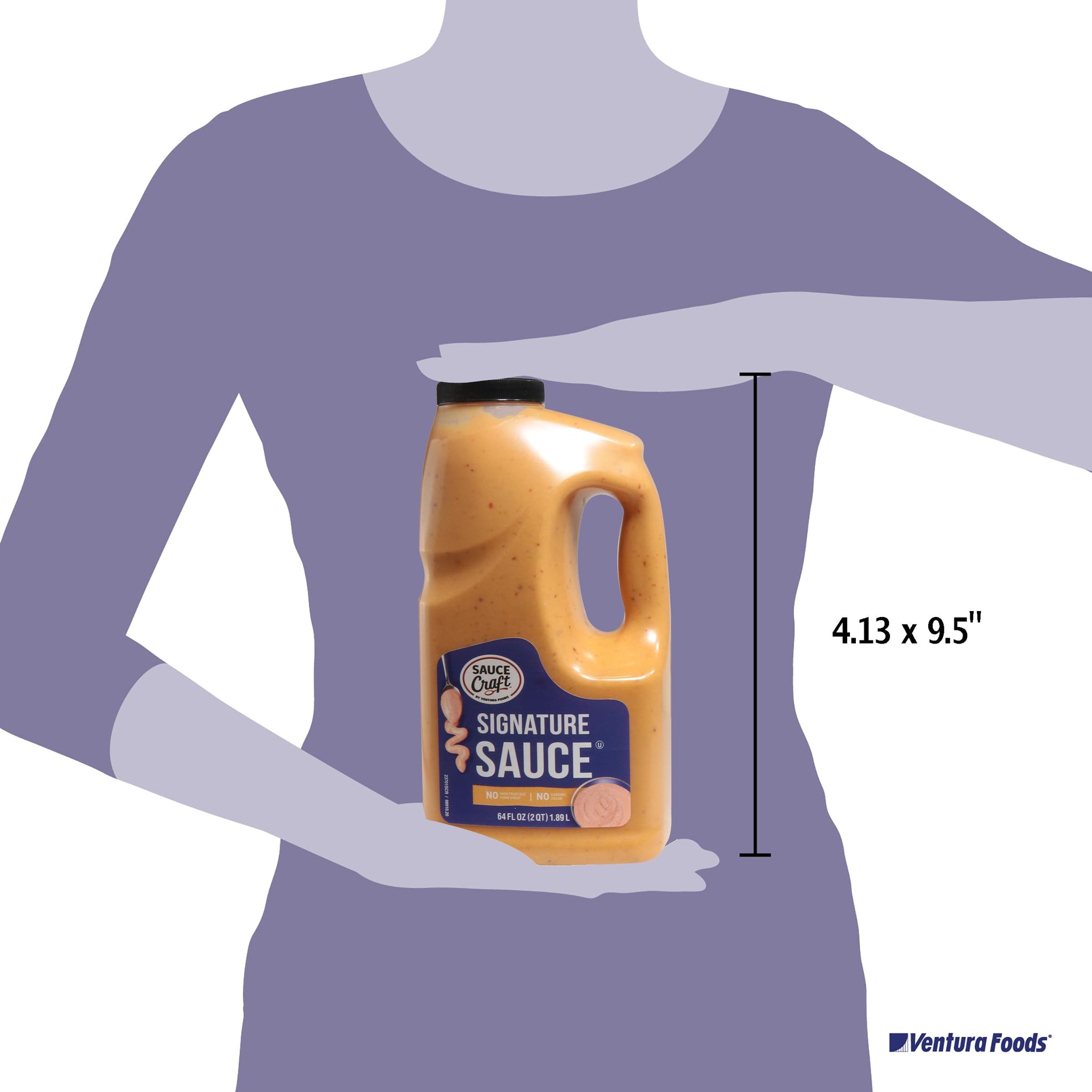 Sauce Craft Signature Sauce, Creamy Smoky Special Sauce for Burgers, Fries, and Sandwiches, Tangy Zesty Profile, 64 fl oz - 0.5 Gallon Bulk Bottle