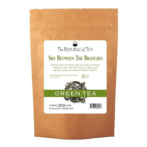 The Republic of Tea Sky Between The Branches Green Full-Leaf Tea, 1 Pound / 200 Cups
