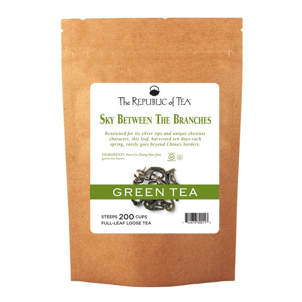 The Republic of Tea Sky Between The Branches Green Full-Leaf Tea, 1 Pound / 200 Cups