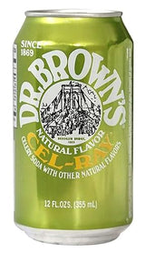 Dr. Brown's Natural Flavor Cel-Ray Celery Soda With Other Natural Flavors, 12 fl oz Cans (9 Cans)