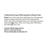 Authentic Imported Pearl Sugar Belgian Waffles (Traditional, [6x] 55g Waffles)
