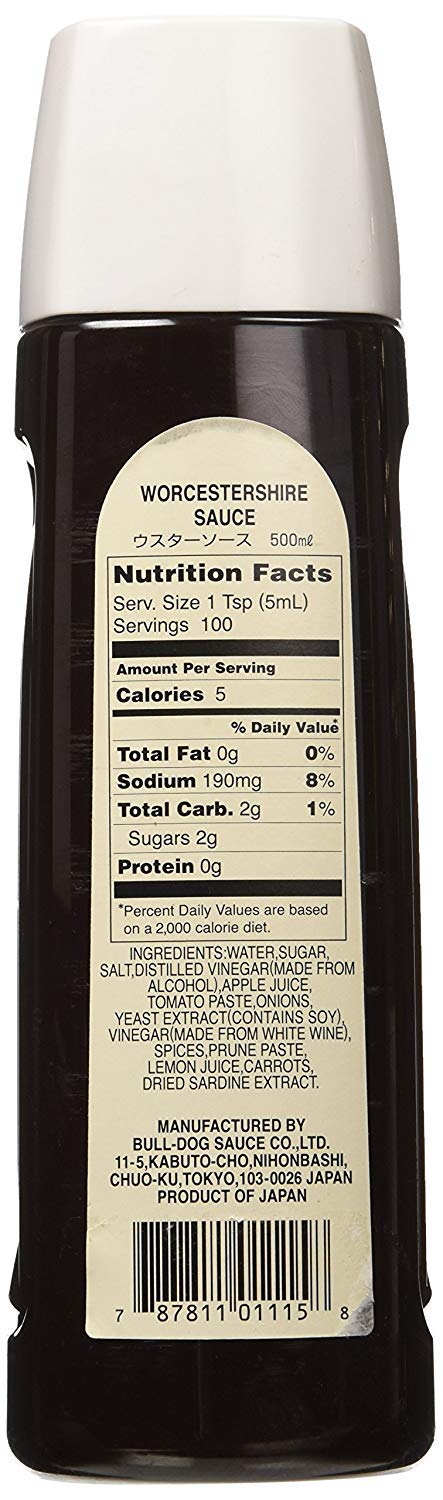 Bull-Dog Worcestershire Sauce 16.9 Fl. Oz. (2 Bottles)
