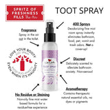 Wabi Whiffs Room and Bathroom Toot Sprays (Purple Fields)