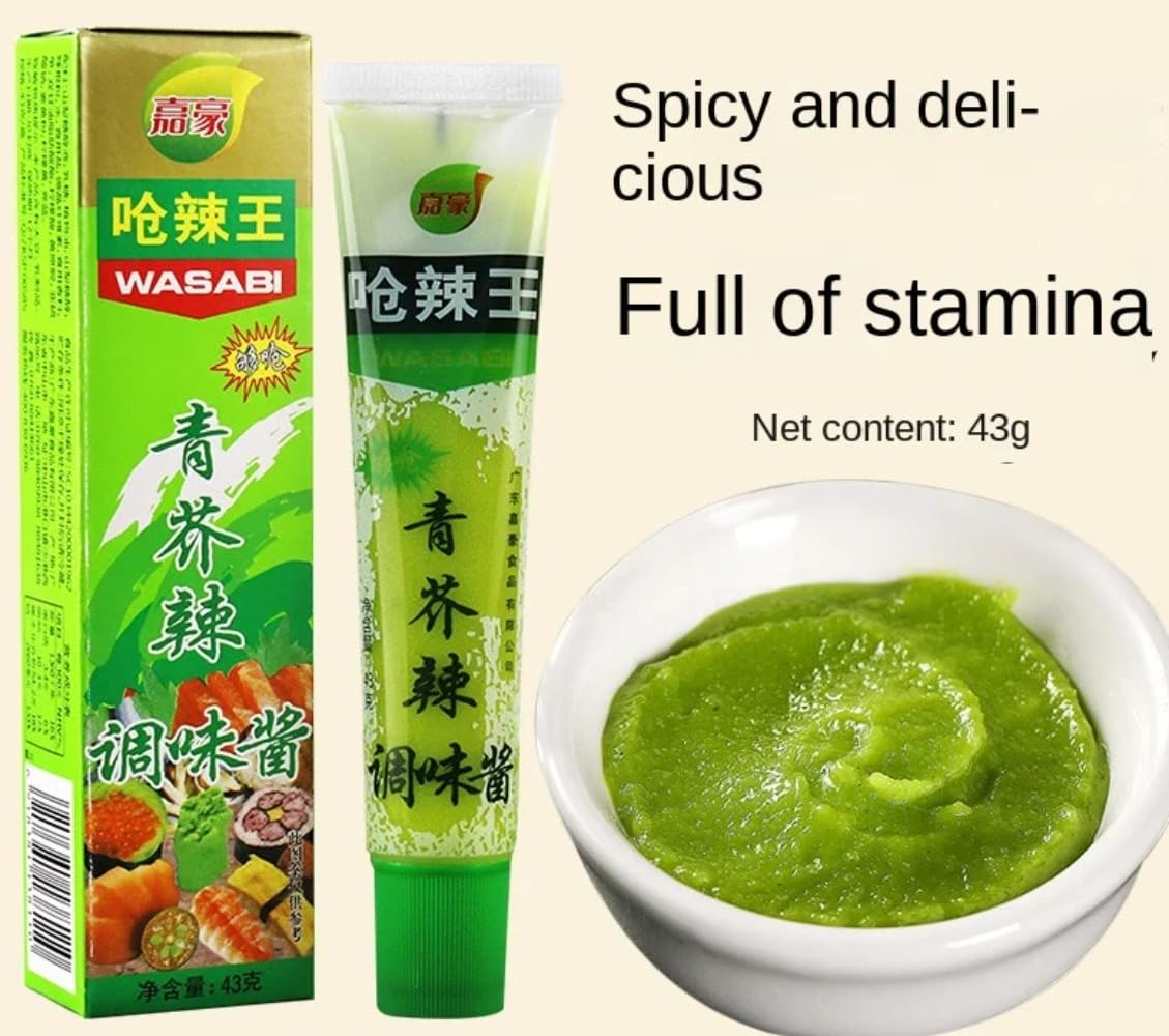 Zercumm Horseradish Sushi Seafood and Radish Sauce Dipping Japanese Barbecue Sauce Mustard Sauce 43G