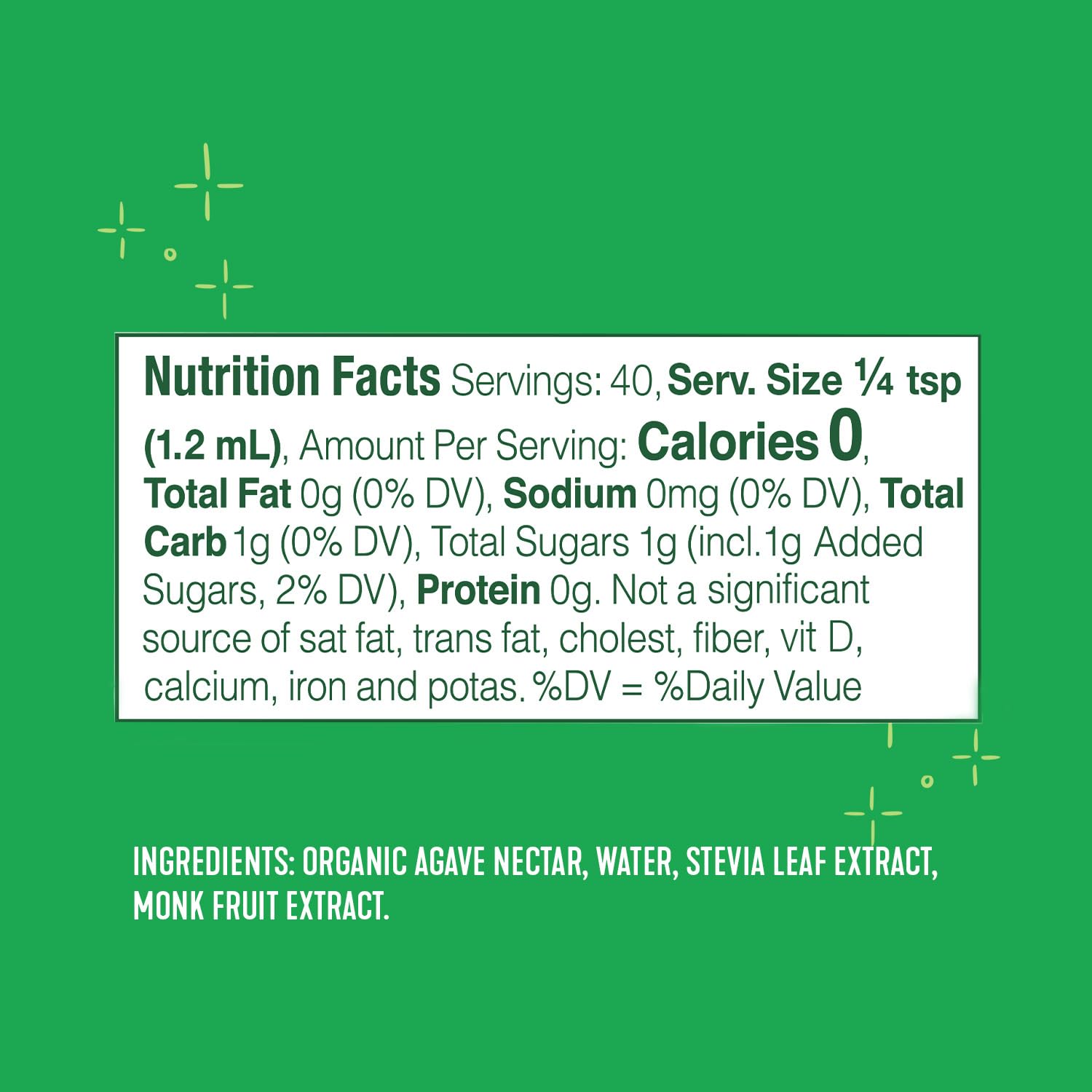 Whole Earth Stevia & Monk Fruit Liquid Sweetener, Original, 1.62 Fl Oz (Pack of 1)