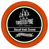 Twisted Pine Coffee Decaf Irish Creme, Flavored Decaf Coffee, Single-Serve Cups for Keurig K-Cup Brewers, 24 Count