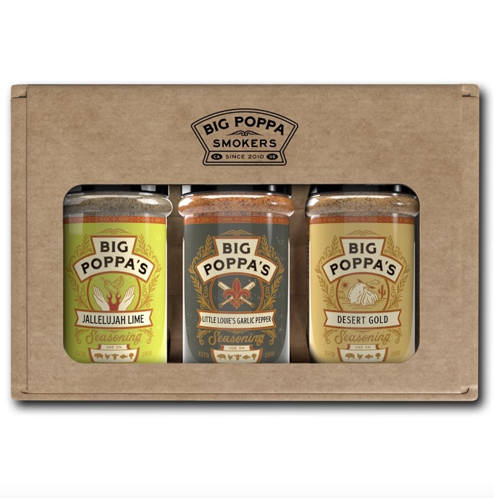 Big Poppa's Fish & Seafood Seasoning Bundle - Desert Gold, Little Louie’s & Jalapeño Lime | Fish & Shrimp Rubs