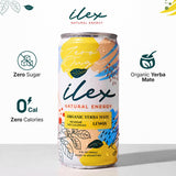 ILEX Yerba Mate Energy Drink, Zero Sugar, Lemon, 9 fl oz (Pack of 6)