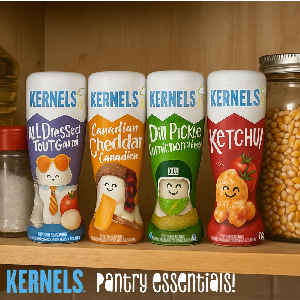 Kernels Popcorn Seasoning White Cheddar 110g Imported from Canada