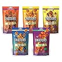 Unbound Snacks Flavored Nuts - Variety Walnuts Sampler, 4 oz (Pack of 5) - Healthy Snacks, 4g Protein, High in Omega 3, Gluten Free, Vegan - Freshly