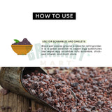 Himalayan Black Salt Coarse Crystals by Granary Mart - Rich in Trace Minerals - Ideal for Grinder - Gourmet Grade - Unrefined & Natural - Affordable