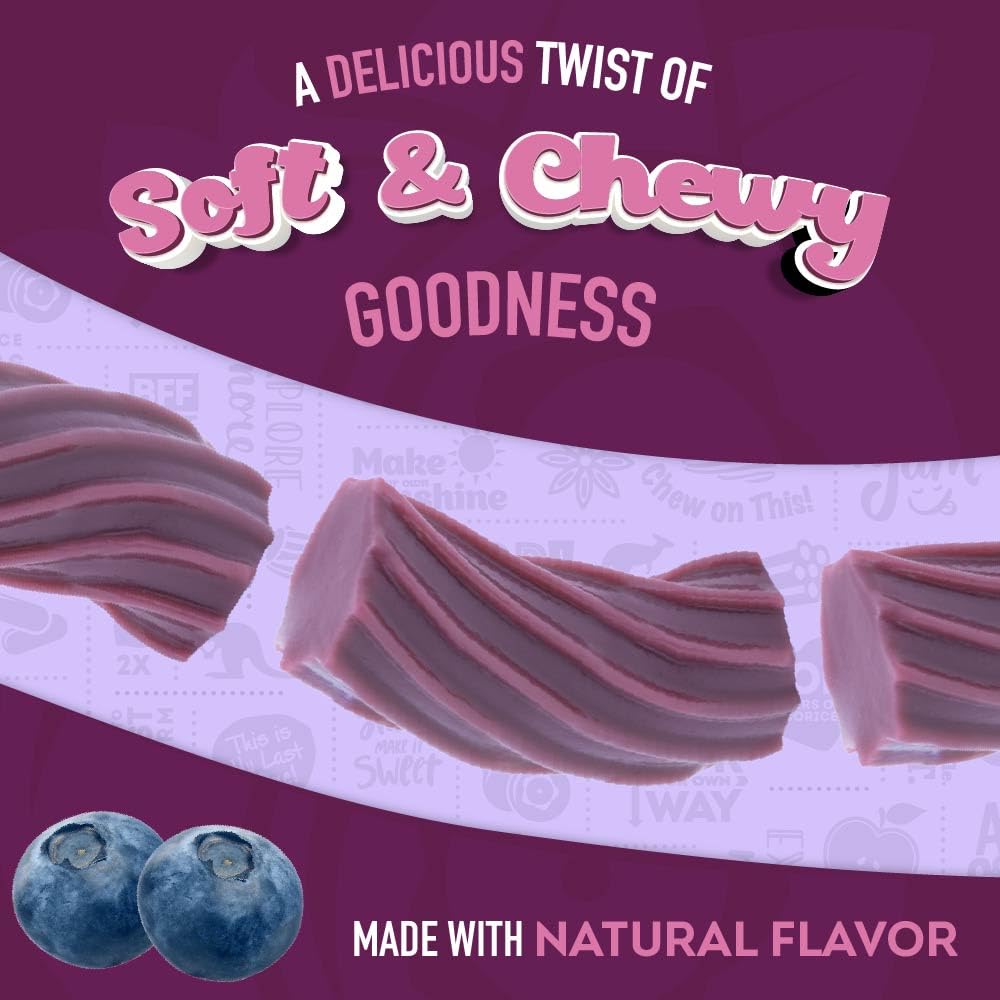 Wiley Wallaby Licorice 24 Ounce Classic Gourmet Soft & Chewy Australian Huckleberry Licorice Candy Twists, 1 Pack