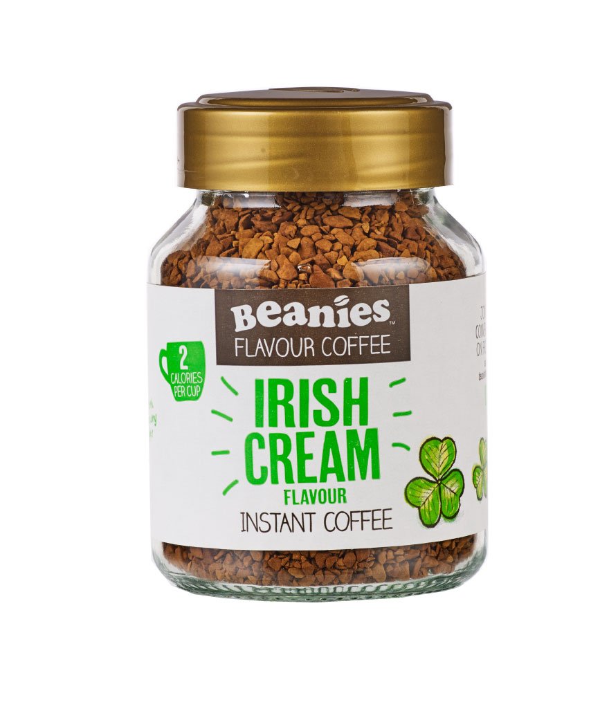 Beanies Flavour Instant Coffee - Irish Cream Instant Flavored Coffee - Bold & Adventurous Full-On Flavor - An Indulgent Sugar Free Taste Explosion