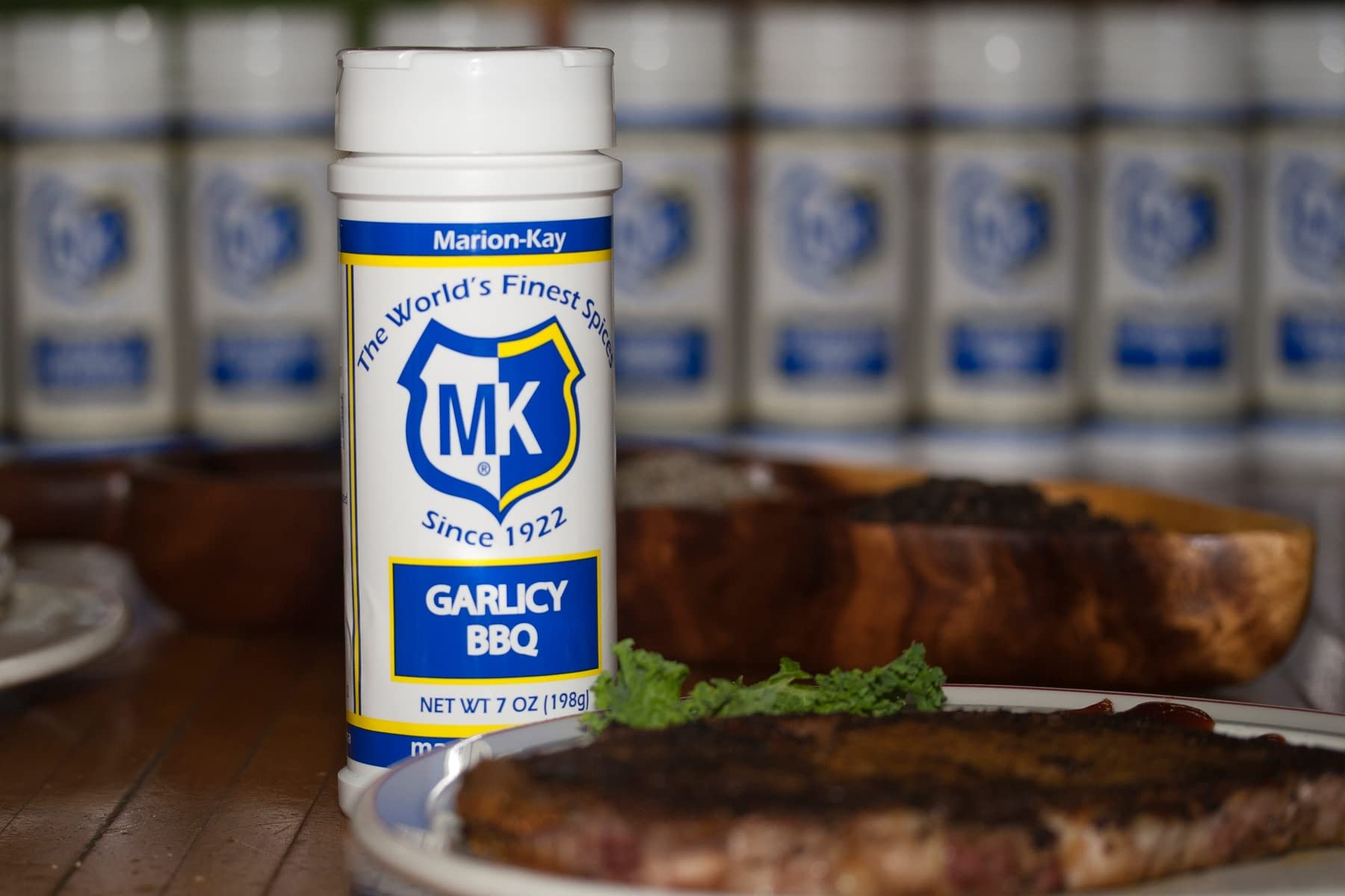 Marion-Kay Garlic -BBQ Powder, Made from Real Garlic, Perfect for Meats, Fish, Soups, Sauces or Vegetables 7oz. (1 Count)