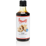 Amoretti - Ginger Extract Water Soluble 2 oz - Highly Concentrated & Perfect For Pastry, Savory, Brewing, and more, Preservative Free, Vegan, Kosher