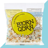 BjornQorn Mini Bag 30-Pack Cloudy (Salty) Popcorn - Vegan & Gluten-Free - Slow Roasted and Salted - (30 1oz bags)
