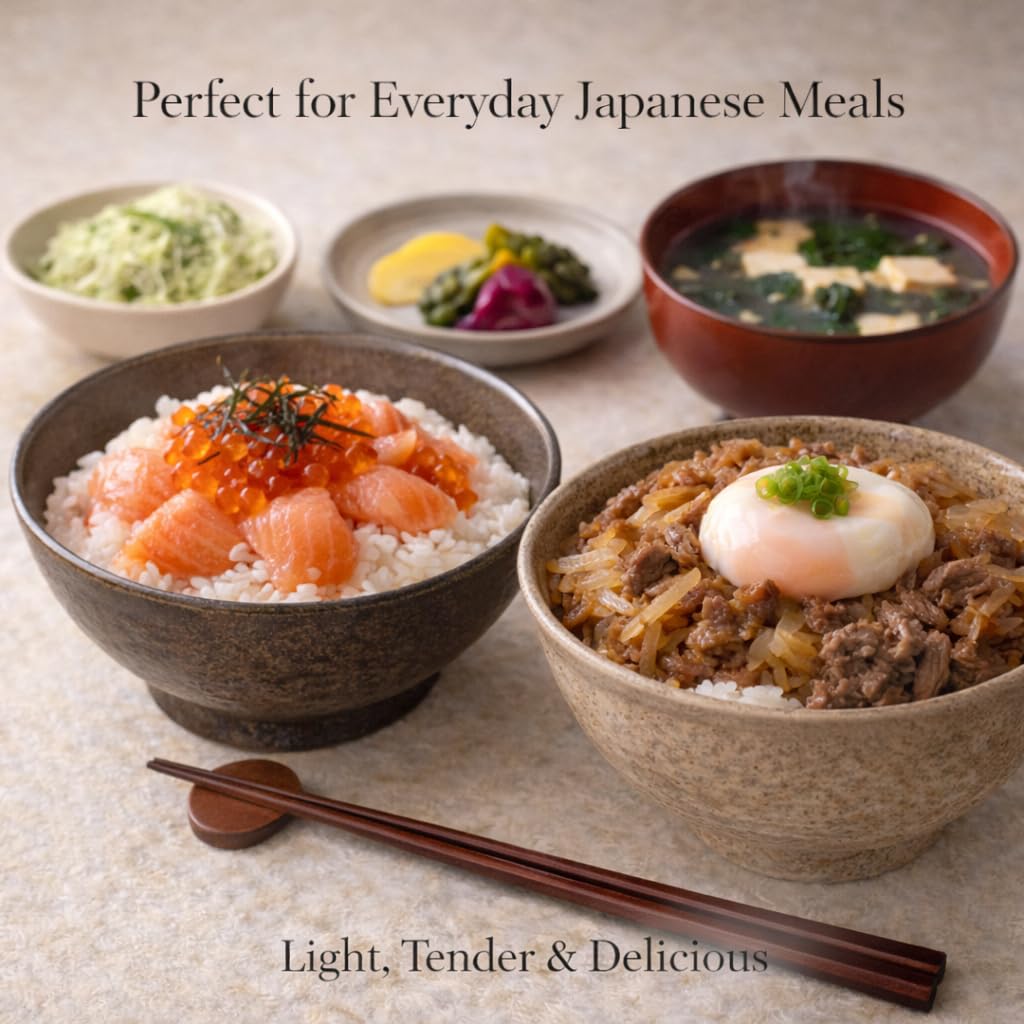 Hokkaido Nanatsuboshi Japanese Short-Grain Rice (????) - Premium All-Purpose Rice with Balanced Sweetness & Firm Texture - Ideal for Sushi, Onigiri & Everyday Japanese Meals - 11 lb
