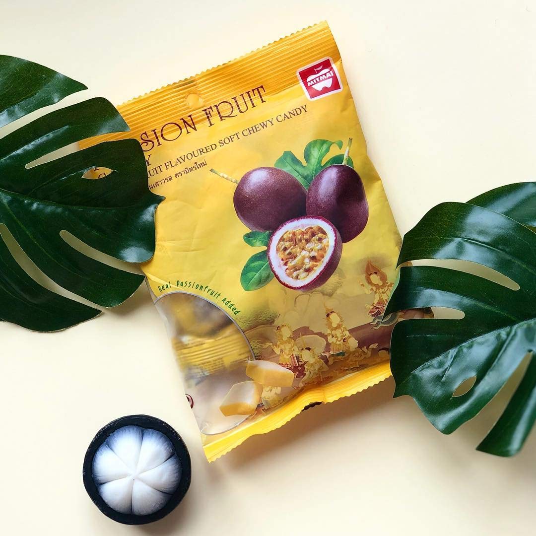 PASSION FRUIT FLAVOURED Soft Chewy Candy ( MitMai Brand ), 110g