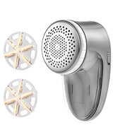 Ruidla Fabric Shaver Lint Remover, Sweater Shaver with Replaceable Stainless Steel 6-Leaf Blades, Fabric Defuzzer for Clothes Fuzz, Lint Balls