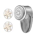 Ruidla Fabric Shaver Lint Remover, Sweater Shaver with Replaceable Stainless Steel 6-Leaf Blades, Fabric Defuzzer for Clothes Fuzz, Lint Balls