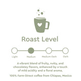 BIGGBY® La Fortaleza Whole Bean Coffee,100% Farm-Direct, 8oz Bag, Medium Roasted