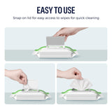 LOUKIN Dry Erase Wipes, Whiteboard Cleaning Wipes, Non-Toxic Cleaning Wipes for Whiteboard, 50 Wipes Per Pack