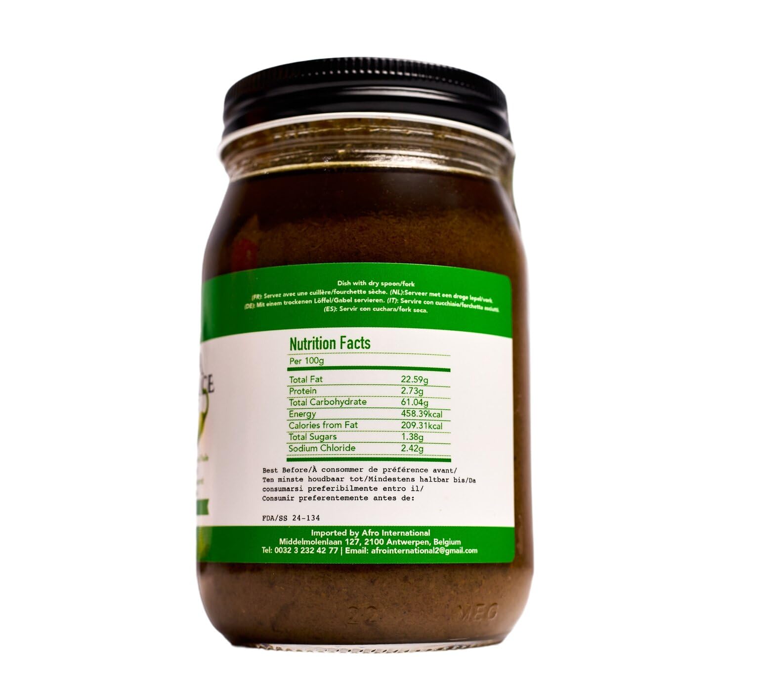 Nanas Kitchen African Chili Sauce - Shito Made with Fresh Chili & Spices, Adds Heat & Flavor to Any Dish, Traditional Ghana Recipe, Resealable Jar