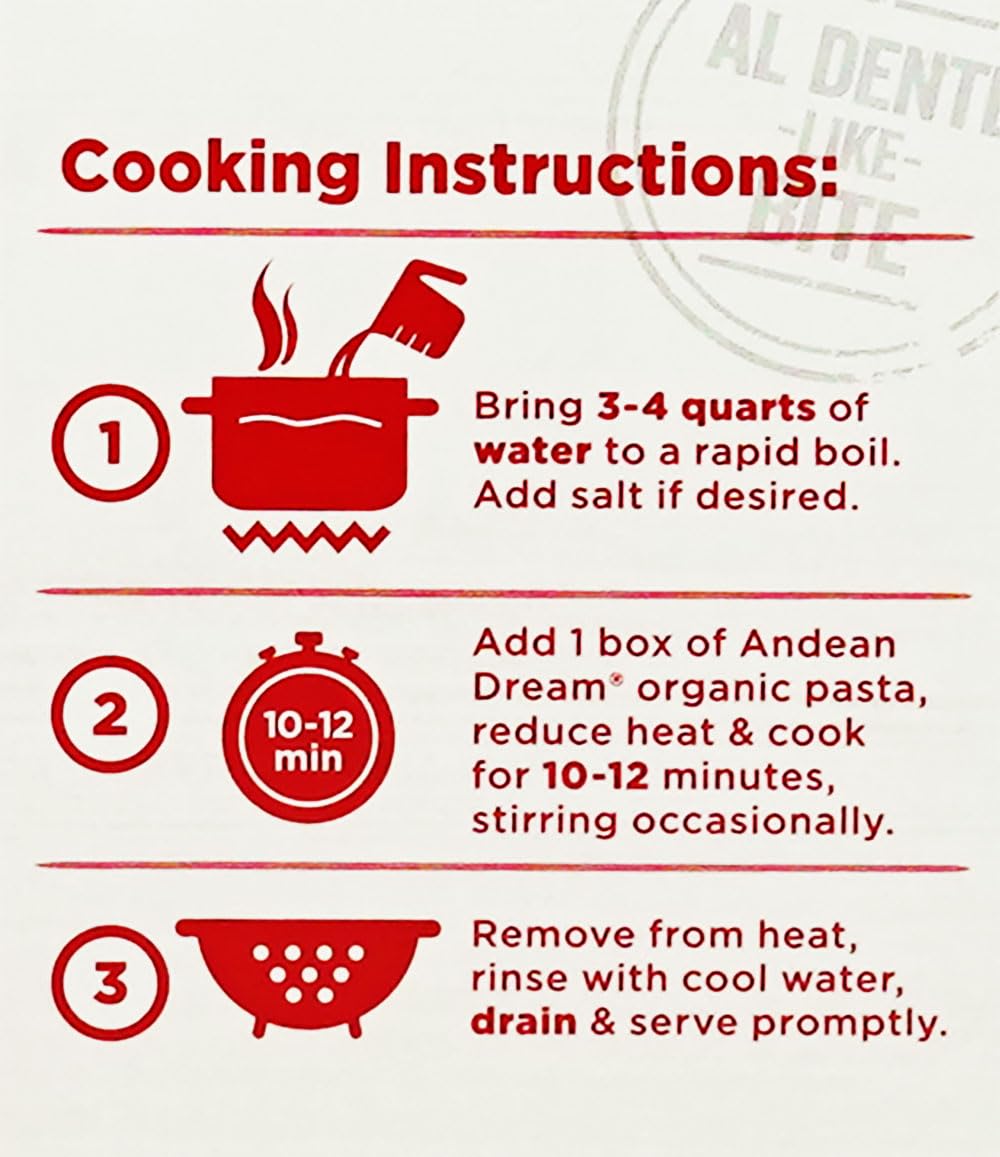 Andean Dream Quinoa Pasta, Og, Spaght, Gf, 8-Ounce (Pack of 6)
