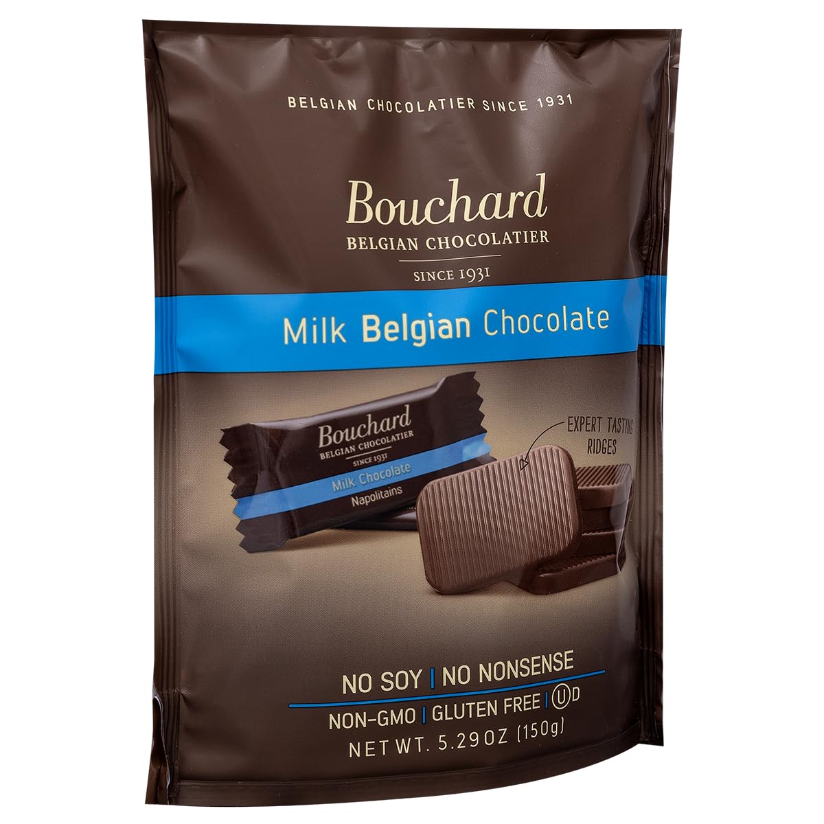 Bouchard Belgian Milk Chocolate (5.29 OZ / 150g) (Pack of 4)