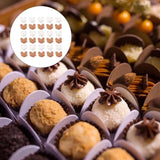 Tofficu 100pcs Kraft Paper Chocolate Separating Trays Truffle Holder for Confections Caramels Chocolate Parties Special Events
