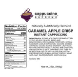 Cappuccino Supreme 2 lb bag Caramel Apple Crisp Instant Cappuccino Mix