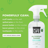 Better Life All Purpose Cleaner - Multipurpose Home and Kitchen Cleaning Spray for Glass, Countertops, Appliances, Upholstery & More - Multi-surface