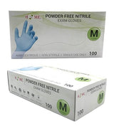 Medical Exam Nitrile Glove,Low Derma,Powder Free,M,100 Count, Made In Malaysia