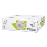 Papernet 410101 Kraft 1-ply Natural Hard Wound roll Towel, 6 Rolls per case, 800