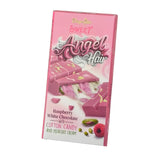 Angel Hair Cotton Candy Chocolate Bar - 6 oz (170 G) Raspberry White Chocolate with Cotton Candy and Pistachio Cream - 6 oz (170 G) (Pack of 2)
