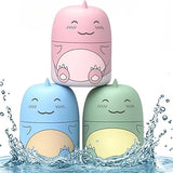 CloudMades Cute Dinosaur-Shaped Toilet Bowl Cleaner Bottle, Bathroom Toilet Tank Cleaner with Ocean, Jasmine, and Peach Scent,Three bottles can be