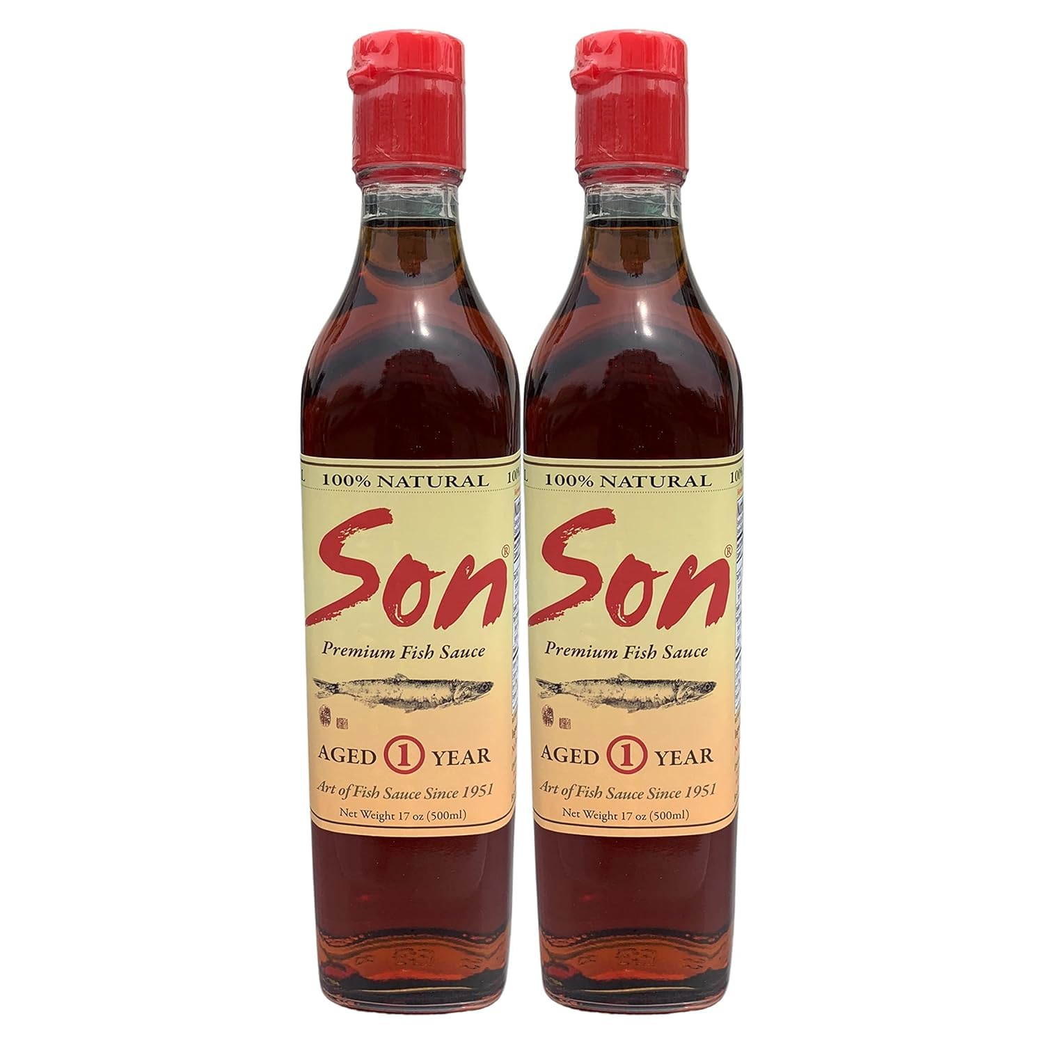 Son Fish Sauce ? Premium Vietnamese Artisanal Fish Sauce Since 1951 | One Year Aged Anchovy Sauce ?8.45 oz Bottle?100% Pure ?GLUTEN FREE, NO