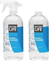 Better Life Glass Cleaner, Streak-free Window Cleaner, Surface Cleaning Spray, Mirror, Screen and Shower Door Cleaner, Removes Fingerprints, Dust