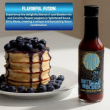 Splintered Sauce Dirty Blues Hot Sauce - Carolina Reaper and Blueberry - 5 fl Oz- Vegetarian - Fiery and Fruity Hot Sauce Delight for BBQ, Chicken