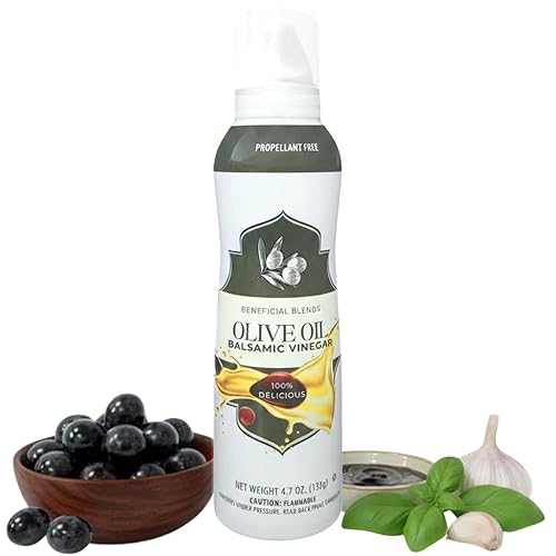 Olive Oil & Balsamic Vinegar Salad Spray, Vinaigrettes & Cooking, No Propellants, Quality Crafted in USA, Net Wt 4.7 oz