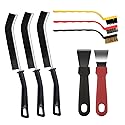Crevice Cleaning Brush, ByAnciel Pack of 8 Multi-Purpose Brush Tool, Stiff Bristle Crevice Brush for Home Use Bathroom Tile Kitchen Practical