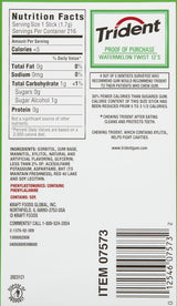 Trident Sugar Free Gum Watermelon Twist , 18 Count