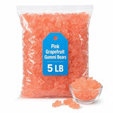 Pink Grapefruit Gummi Bears Candy, Fruity Chewy Gummies, 5-Pound Bag