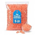 Pink Grapefruit Gummi Bears Candy, Fruity Chewy Gummies, 5-Pound Bag