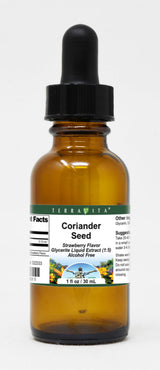 Coriander Seed Glycerite Liquid Extract (1:5) - Strawberry Flavored (1 oz, ZIN: 522333) - 3 Pack