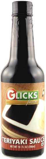 Glicks Gluten Free Teriyaki Sauce, 10 Oz.| Great for Sauces & Marinades | Soy Free | Certified Kosher for Passover